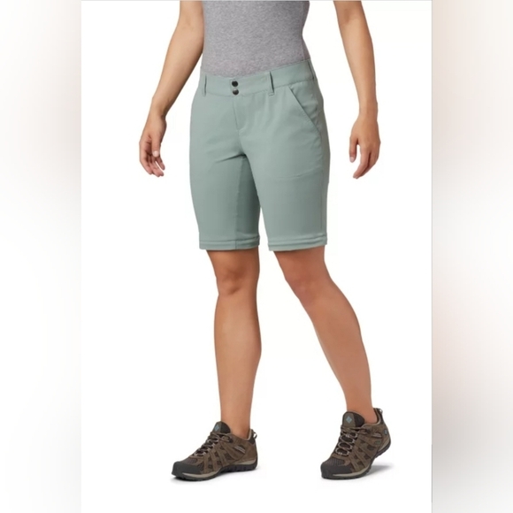 Columbia Women's Omni-Shield Convertible Pants, Green, Size 16W, Pre-owned EUC - Picture 6 of 13